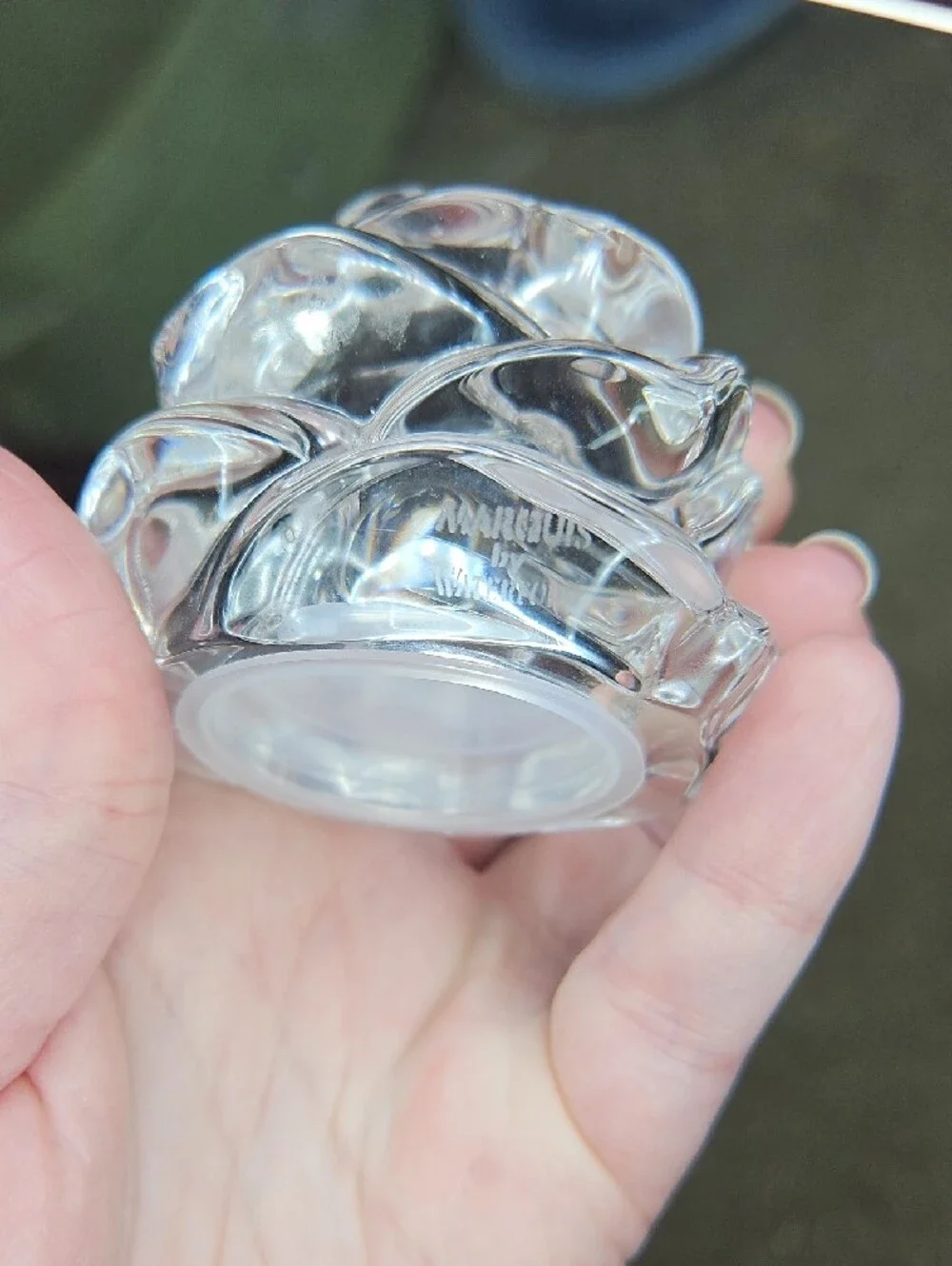 Waterford Crystal Salt And Pepper Shakers, Clear Glass Rose
